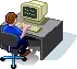 Person Hacking on a Computer